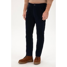 U.S. Polo Assn. Erkek İnce Fitilli Slim Fit Kadife Pantolon Lacivert