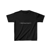 Çocuk Unisex Baskılı T-shirt - Siyah