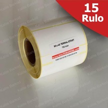 80X40 Termal Etiket 15 Rulo Barkod Etiket Kalite Barkod