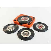 Retro Plak Bardak Altlığı Ve Magnet Seti Diğer