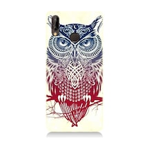 Huawei P20 Lite Uyumlu Mistik Tribal Baykuş Desenli Silikon Kılıf