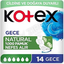 2 Adet Kotex Natural Ultra Quadro Gece 14'lu