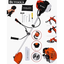 Butools BS-25 Yan Tipi Benzinli Motorlu Ot Çalı Tırpanı Çim Biçme Makinesi Tırpan