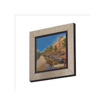 Amsterdam Görseli Baskılı Mdf Magnet 7x7 20