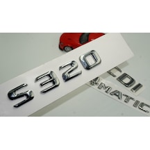S320 CDI 4Matic Bagaj Krom Metal 3M 3D Yazı Logo