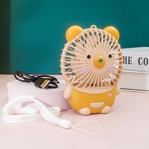 Beautifyy Sevimli Çizgi Film Ayı Mini Fan Çocuk El Fan Açık Portatif Usb Şarj Fan 2359 Renkli