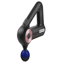 Şarjlı Profesyonel Masaj Tabancası - Çok Fonksiyonlu, 12 Başlıklı Siyah