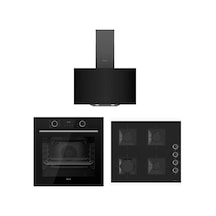 Ferre Fryart XE63CS - SS205 -D063 Siyah Ankastre Set