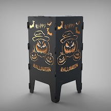 Happy Hallowen Desenli Dekoratif Mangal, Portatif Ateş Çukuru