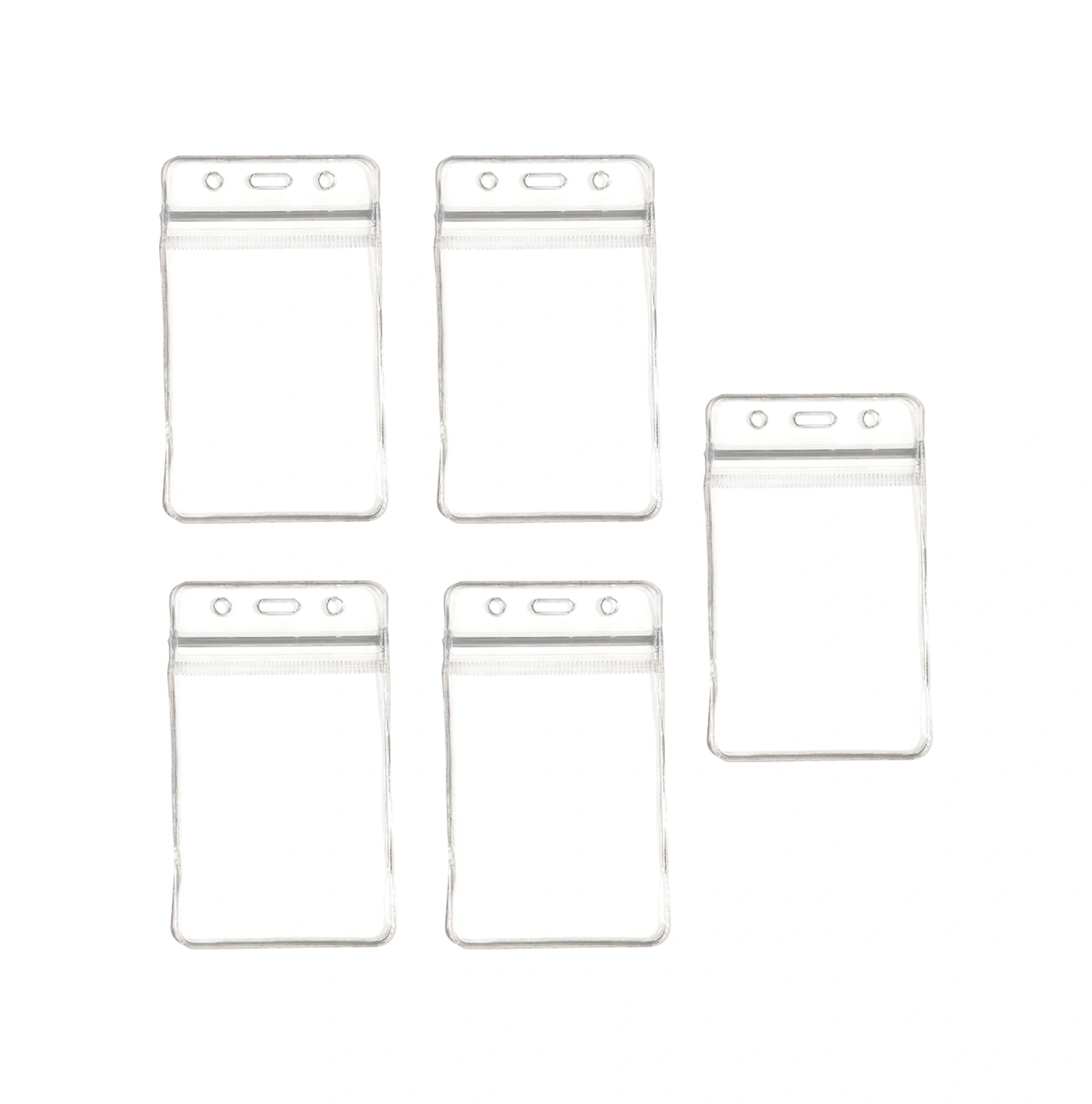 Pvc Yaka Kartlığı Yaka Kartı Kılıfı Kart Koruyucu 7x11 Cm - 5 Adet