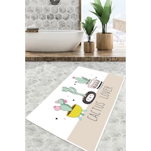 Pink Cactus Banyo Halısı Djt 70X120 Cm
