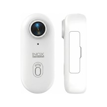 Inox X605 4k Ultra Hd Wifi Mini Giyilebilir Yaka Kamerası Manyetik Spor Aksiyon Ve Vlog Kamera Beyaz