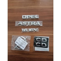 Opel Astra 1.6 16v Bagaj Yazısı Arka Bagaj Arması Kapı Çıtası Cd Yazısı Astra G 5li Takım