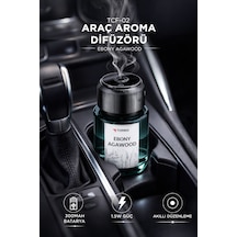 Torima TCF02 Lazerli Şarjlı Hava Nemlendirici + Ebony Agarwood Araba Kokusu