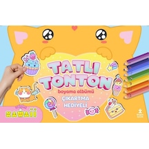 Sevimliler Kawaii-Tatlı Tonton Boyama Albümü-Çıkartma Hediyeli- Doğan Çocuk