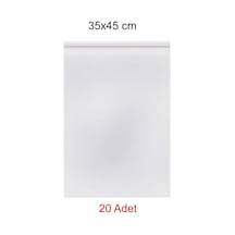 Kendinden Yapışkanlı Bantlı Şeffaf Jelatin Torba 35X45 Cm 20 Ad
