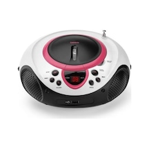 Lenco SCD-38 Pembe Taşınabilir Müzik Seti Radyo CD Çalar MP3 USB