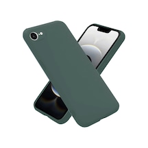 Newface - 572 - Apple iPhone Uyumlu 16e Kılıf Nano İçi Kadife Silikon - - Metemıx - Koyu Yeşil