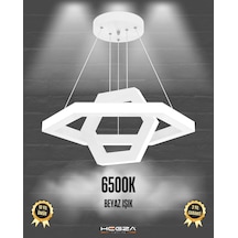 Ciclo Beyaz Kasa, Beyaz Işık Modern Sarkıt Led Avize Beyaz