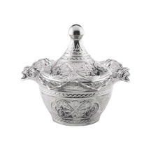 Lalegül Büyük Yuvarlak Tas Nikel