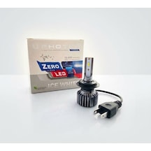 H7 Zero Led Xenon Motosiklet Far Ampul 1 Adet 6000k Beyaz Fansız