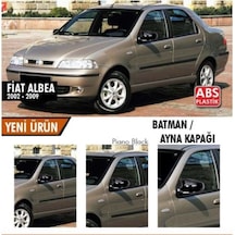 Fiat Albea 2002-2009 Batman Yarasa Ayna Kapağı Piano Black Abs