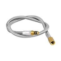 Dianziye Kamp Ocağı Uzatma Hortumu - 44cm Kauçuk Ve Çelik Tel Brs-17f Gümüş