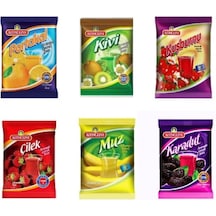 Altıncezve Portakal Kivi Kuşburnu Çilek Muz Karadut İçecek Tozu 6'lı 250 G