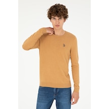 U.s. Polo Assn. Erkek Camel Melanj Kazak /triko 50293505-vr122 Camel Melanj