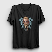 Presmono Unisex Axes Assassin's Creed T-shirt Siyah