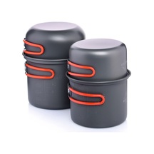 Wıdesea Wsc-102 4 Adet/Takım Pişirme Gereçleri Yürüyüş Kamp Pot Tava Kase Tencere 2-3 Kişi Için Fda Sertifikası Yok Bpa Içermez