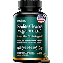 Etta Vita Zeolite Cleanse Megaformula 90 Veggie Kapsül Orijinal Usa Menşeii