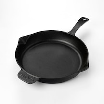 Lava Döküm Yuvarlak Kızartma Tavası Metal Saplı Çap - 28 cm