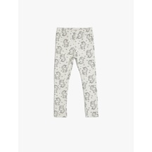 Koton Kışlık Tayt Unicorn Baskılı Beli Lastikli Şardonlu Gri Desenli 5wmg40034ak Gri Desenli Gri