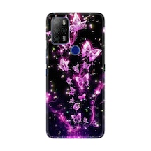 Omix X500 Kılıf Boutique Baskılı Resimli Pembe Neon Kelebekler Pcode -100