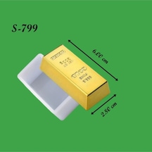 Silikon Kalıp Külçe Altın Görünümlü Tuğla S799