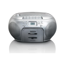 Lenco Scd-420 Sı - Taşınabilir Fm Radyo Cd Kaset Çalar Gümüş