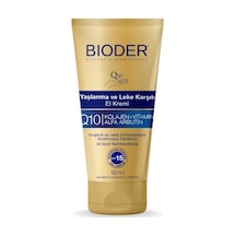 Bioder Yaşlanma Karşıtı El Bakım Kremi 50 Ml Spf 15 Koruma, Alfa Arbutin, Koenzim Q10, Kolajen Ve C Vitamini İçerikli Nemlendirici