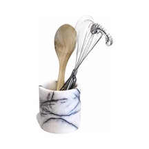 Lux ve Marble Stewie Lilac Damarlı Beyaz Mermer Kaşıklık