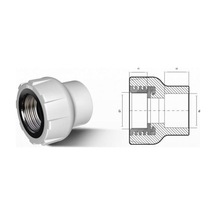 Ege Yıldız Pprc 50x1 1/2 Dişi Adaptör Gri Diğer