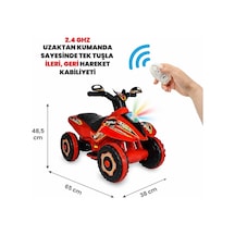 Uzaktan Kumandalı Akülü Atv Safari 6 Volt 35 Kg Taşıma Kapasitesi Kırmızı