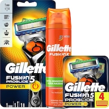 Gillette Fusion ProGlide FlexBall Power Tıraş Makinesi + Ultra Hassas Tıraş Jeli 200 ML + Yedek Başlık 5'li