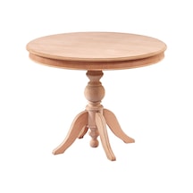 Evimeaksesuar 90 Cm Baba Ayaklı Yuvarlak Sabit Masa Ahşap Ham&Cilasız (527345980) Evimeaksesuar 90 Cm Baba Ayaklı Yuvarlak Sabit Masa Ahşap Ham&Cilasız (527345980)