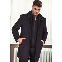 Plt9335 Dewberry Erkek Palto-desenli Lacivert Desenli Lacivert