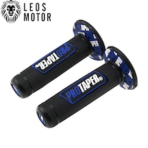 Protaper Motosiklet Elcik Takımı Siyah -mavi - Her Motora Uyumlu - Universal Mavi - Siyah