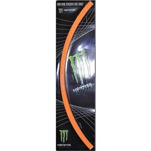 Monster Turuncu Jant Şeridi Renkli