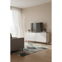 Ka1899b - Aplos Konsol, Tv Stand, Tv Sehpası Ve Tv Ünitesi Beyaz 180cm