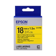 Epson Lk-5yb2 Mıknatıslı Sarı Üzeri Siyah 18mm 9metre Etiket Kdo