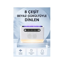 Simüle Alev Efektli Kablosuz Hoparlör Zamanlayıcılı Gece Lambası Standart Standart