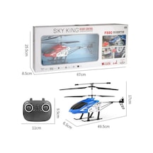 Oyuncak Büyük Dev Şarjlı Kutulu Kumandalı Helikopter Item Kod : F880 Mavi